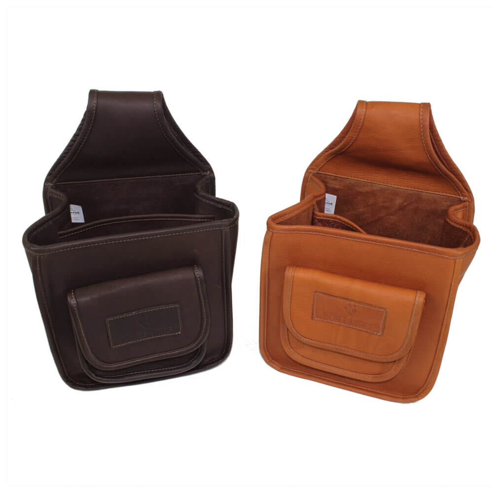 Leather Divided Pouch by Wild Hare, Two Colors